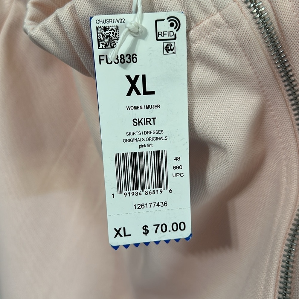 ADIDAS pink mesh zipper skirt - Picture 4 of 6